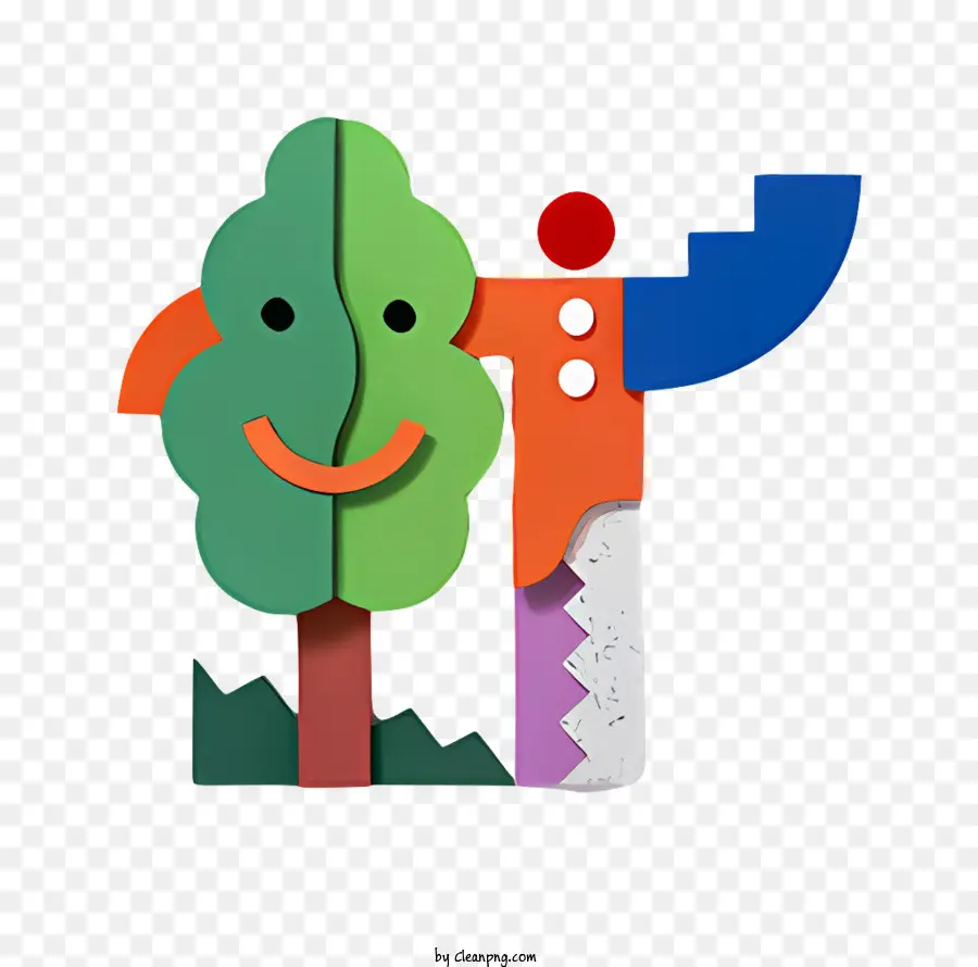 Personagem De Desenho Animado，O Corpo De Verde PNG