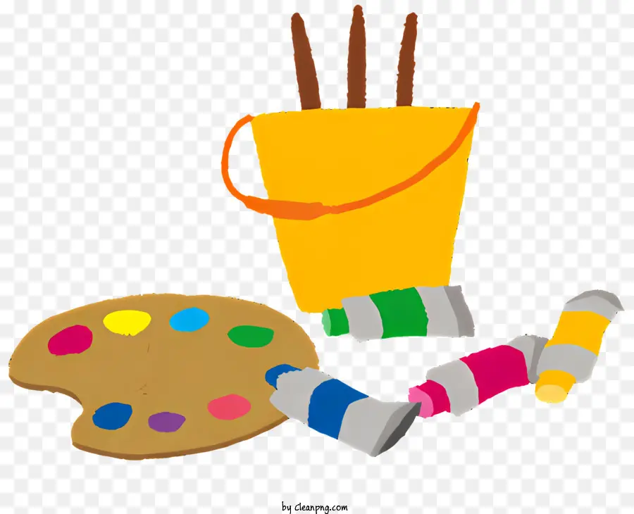 Conjunto De Pintura，Paintbrush PNG