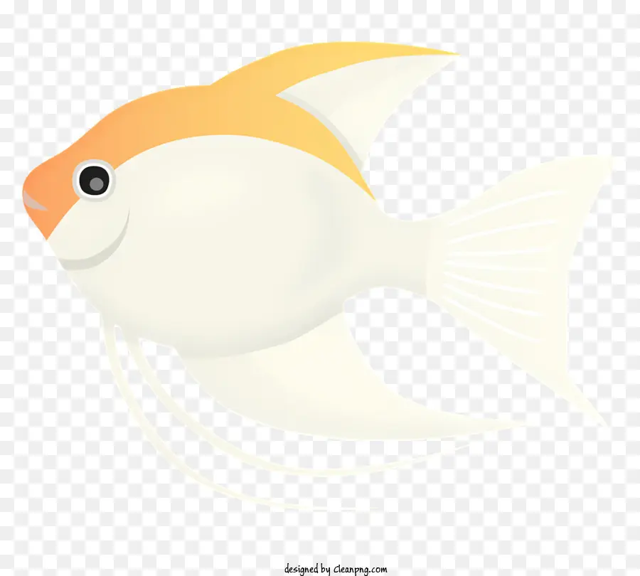 Peixe，Corpo Branco E Amarelo PNG