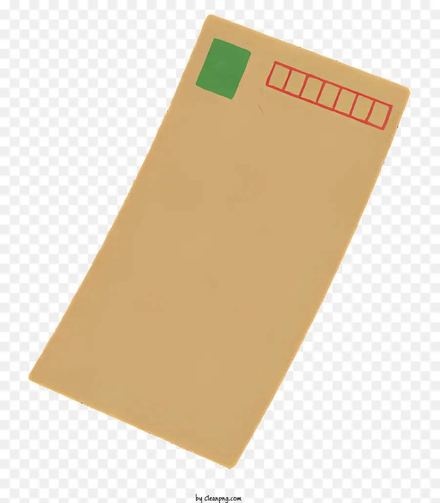 Envelope Marrom，Pequeno Pedaço De Papel PNG