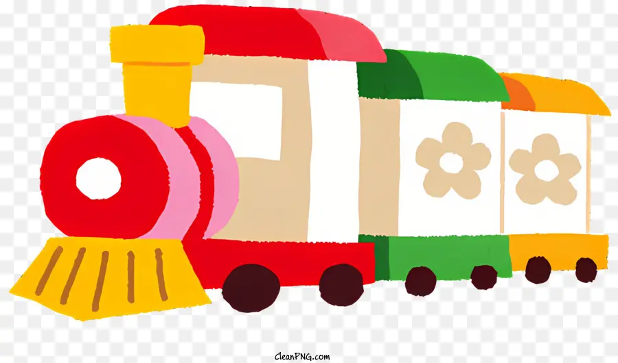Trem De Brinquedo，Representação De Desenhos Animados PNG