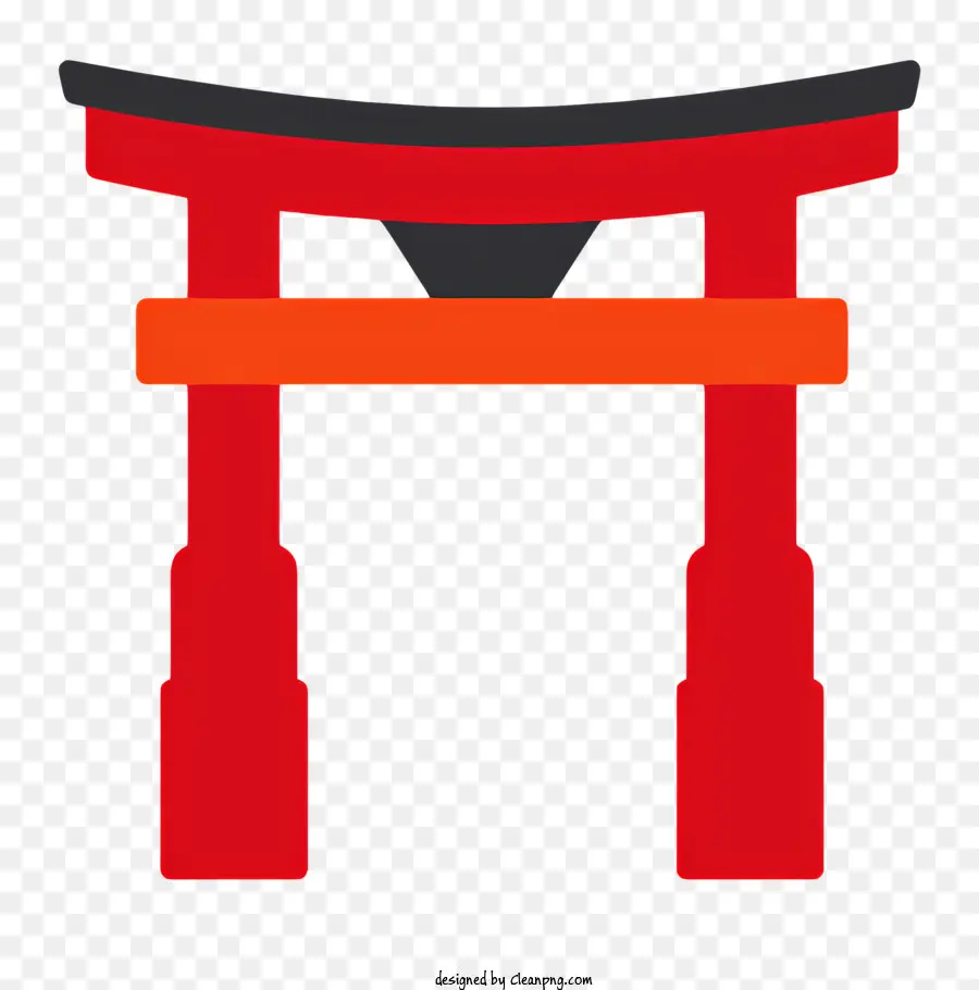 Red Torii Gate，Portão Japonês Tradicional PNG