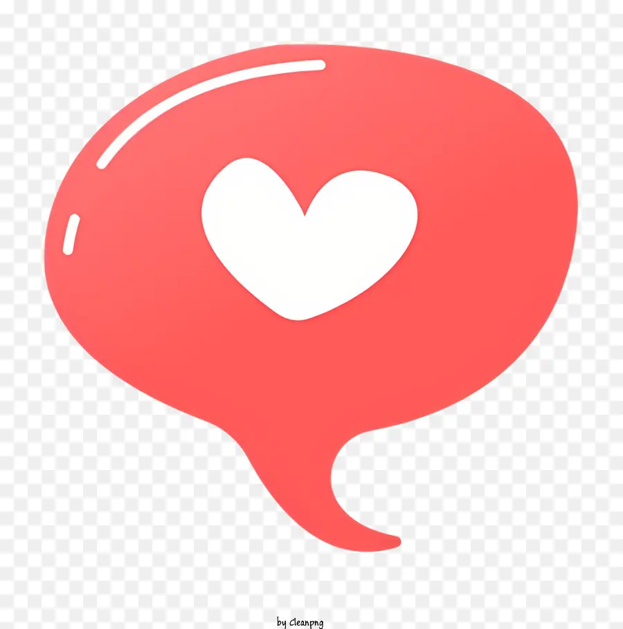 Corações Da Conversa，Coração Vermelho Balão PNG