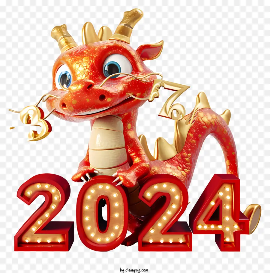 Dragão Ano Novo，Ano Do Dragão 2024 PNG