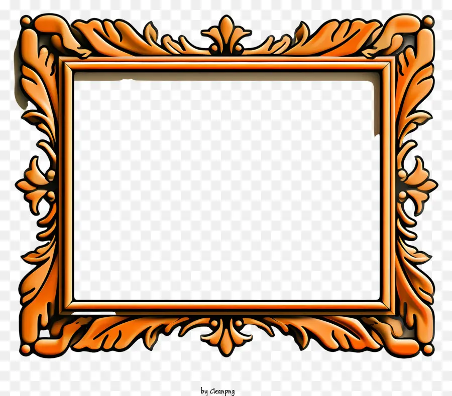 Quadro De Ouro Realista，Ornamentado Quadro PNG