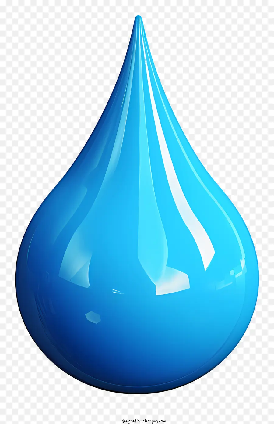 Gota De água Realista，Gota De água Azul PNG