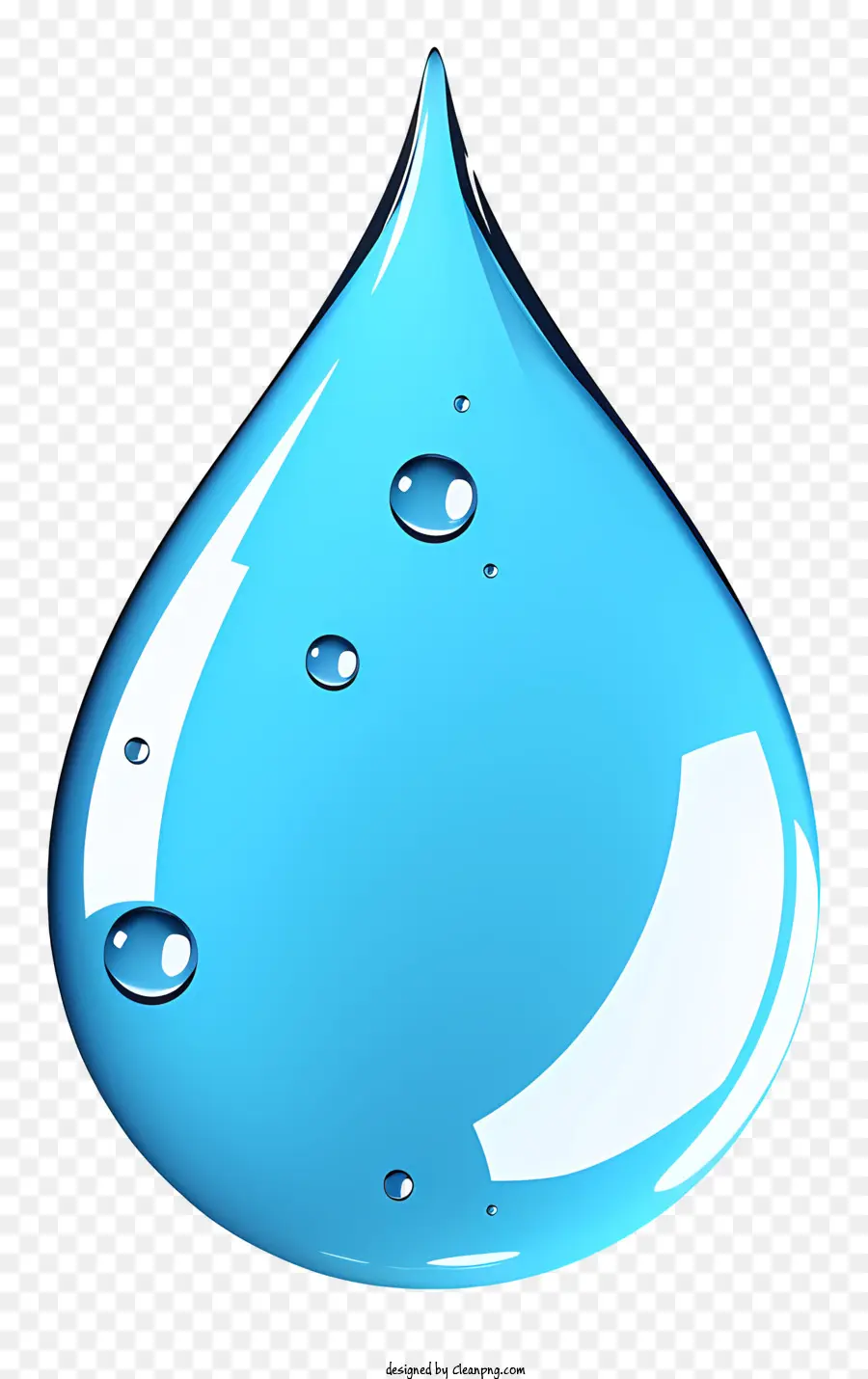 Gota De água Realista，Azul Gota De água PNG