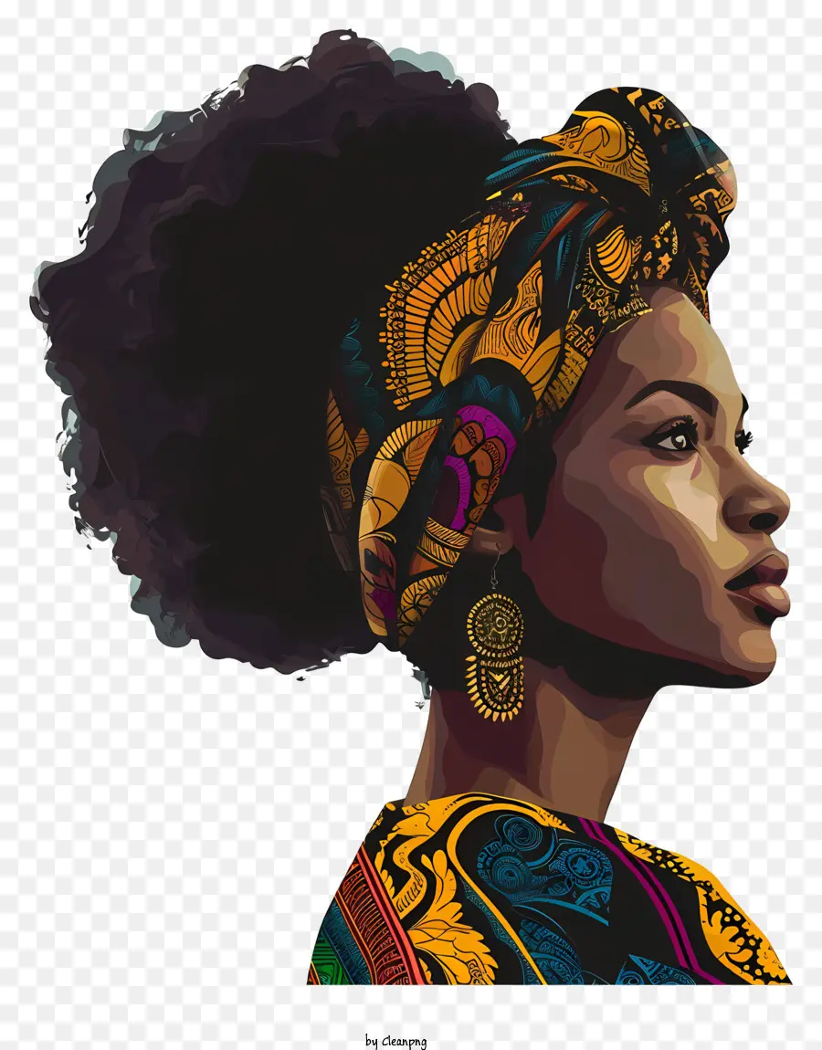 Mês Da História Negra，Mulher Africana PNG