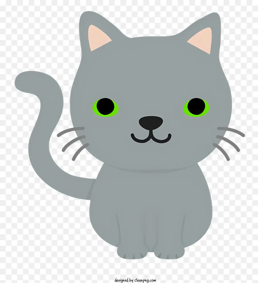 Gato Dos Desenhos Animados，Gato Cinzento PNG