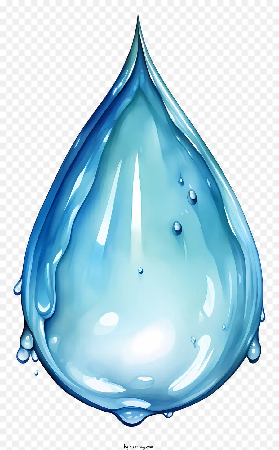 Gota De água Em Aquarela，Gota D'água PNG