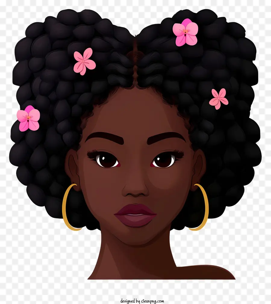 Emoji De Garota Negra，Mulher Africana PNG