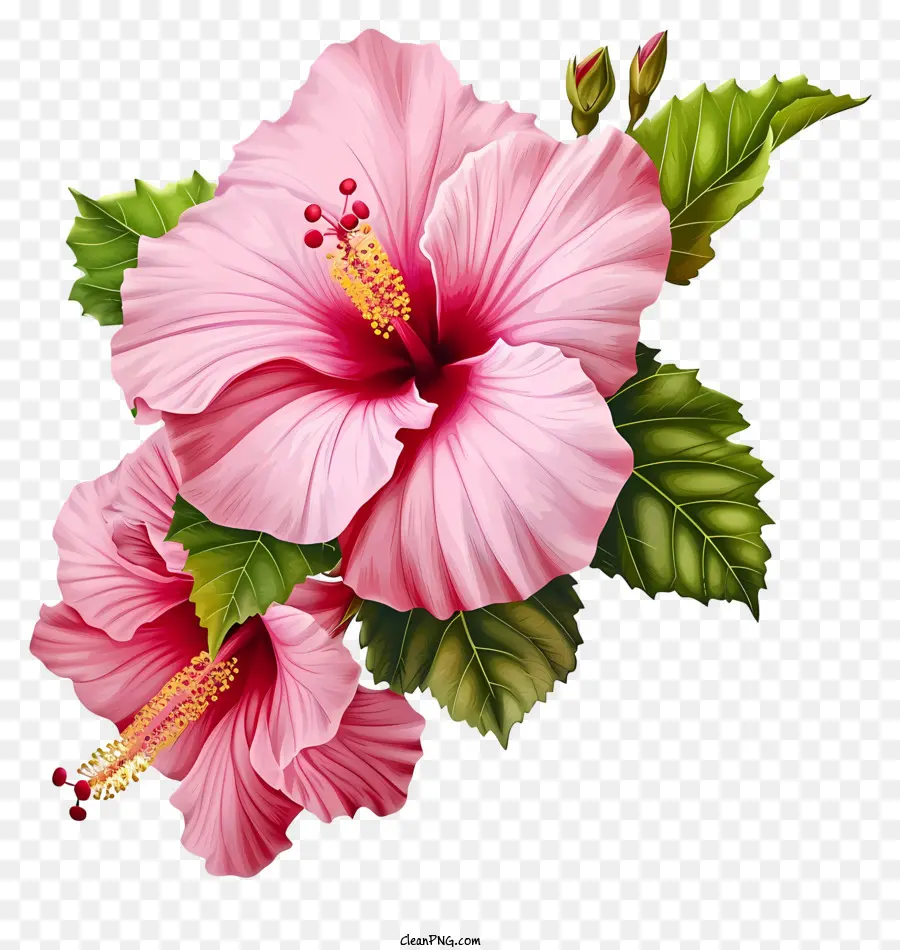 Rose Of Sharon Icon，Flor Cor De Rosa Do Hibiscus PNG