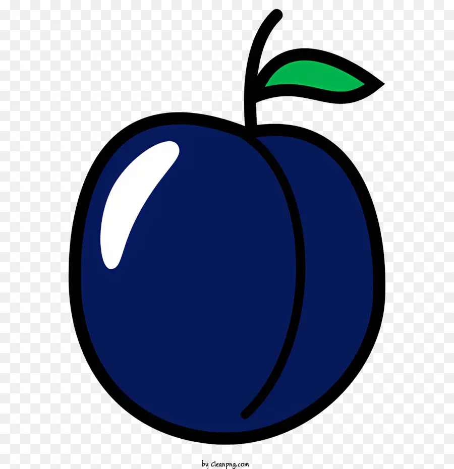Frutas，Plum Azul PNG