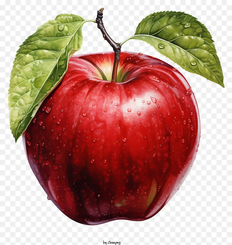 Frutas，A Red Apple PNG