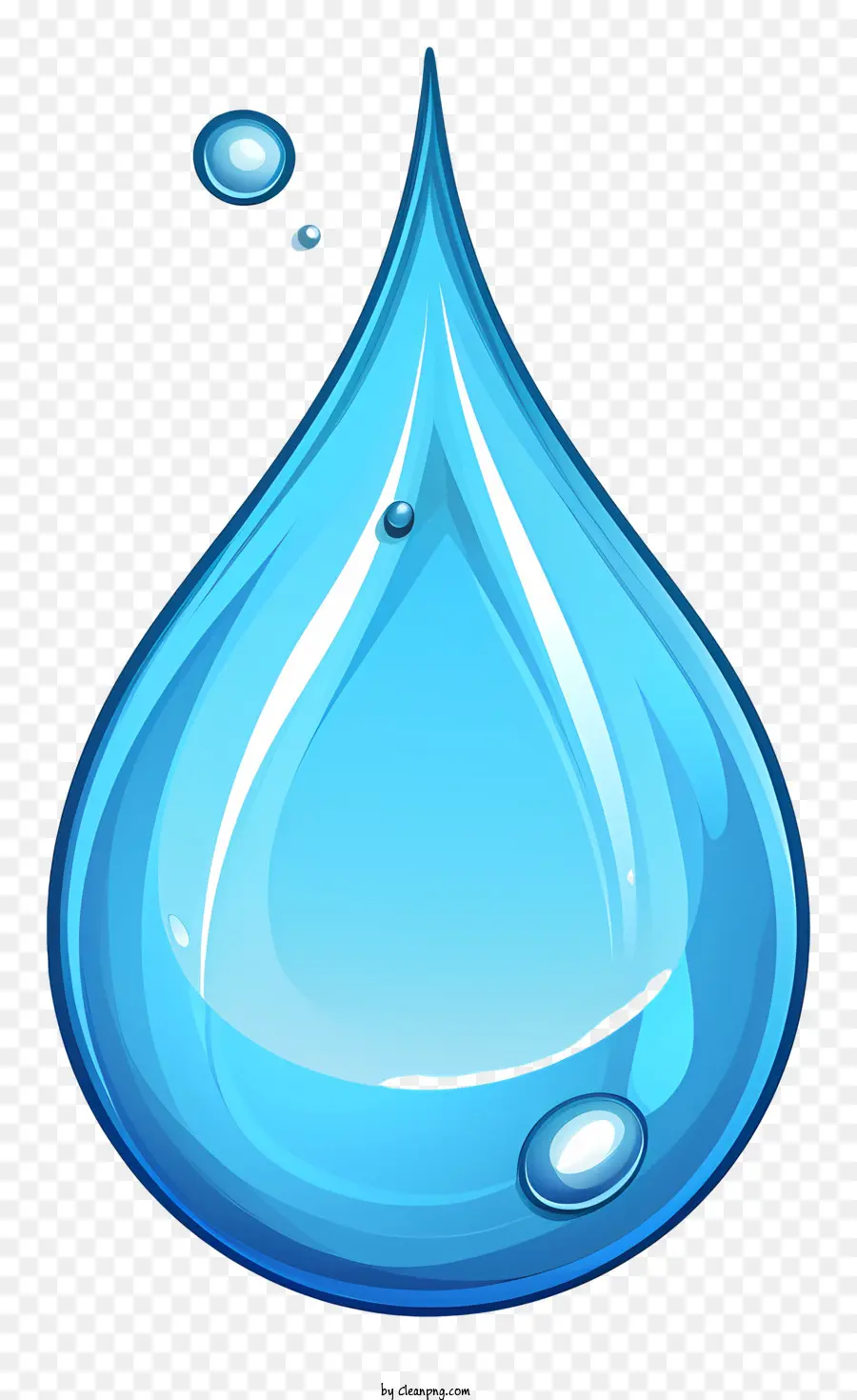 Droga De água Desenhada à Mão，Azul Gota De água PNG