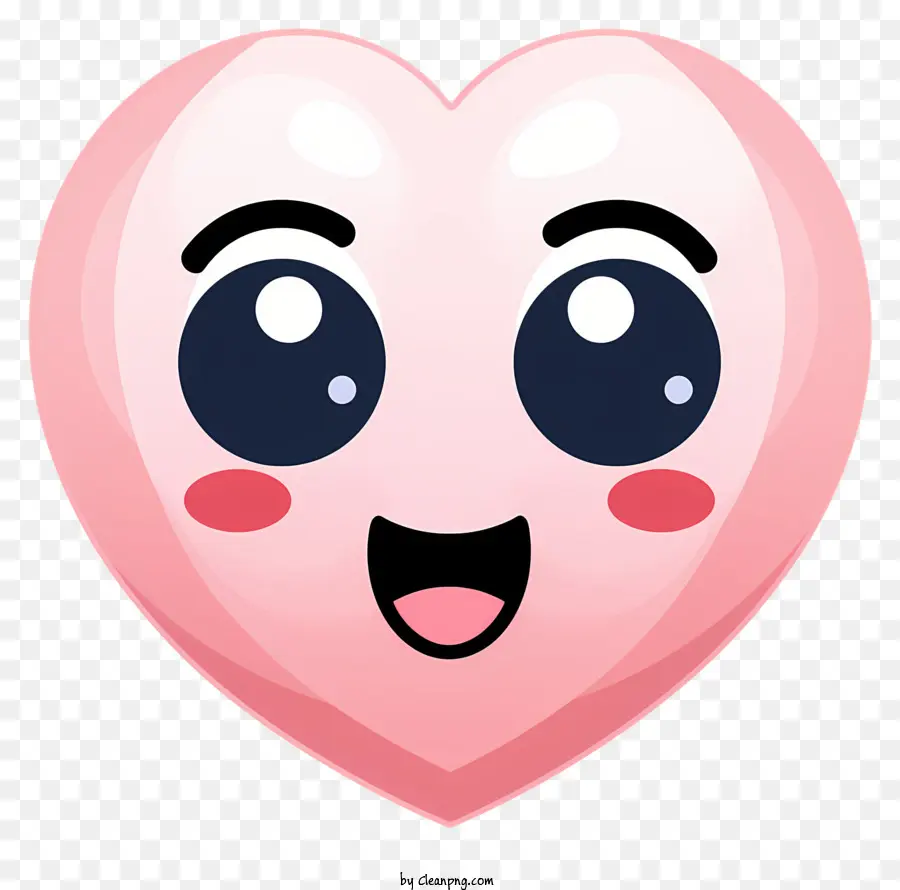 Emoji Desenhado à Mão Com Olhos De Coração，Cartoon Coração PNG