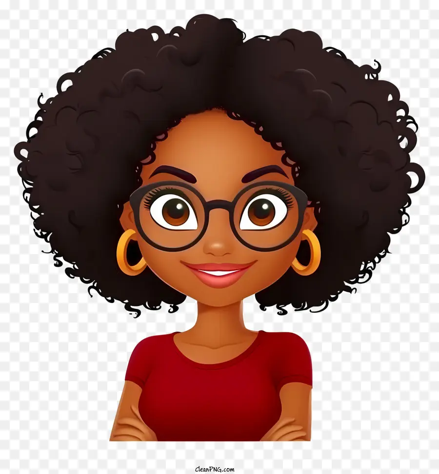 Emoji De Garota Negra，Young Woman PNG
