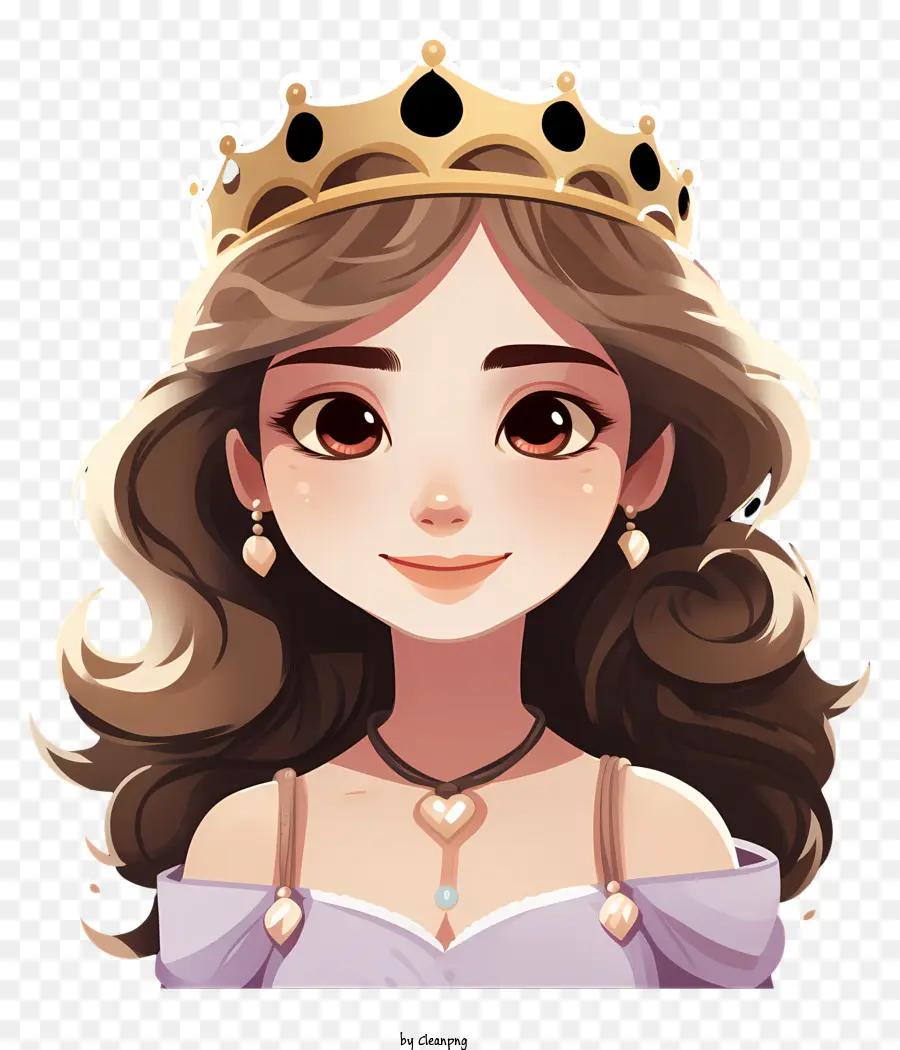 Retrato De Princesa Halflength De Princesa，Mulher Com Coroa PNG