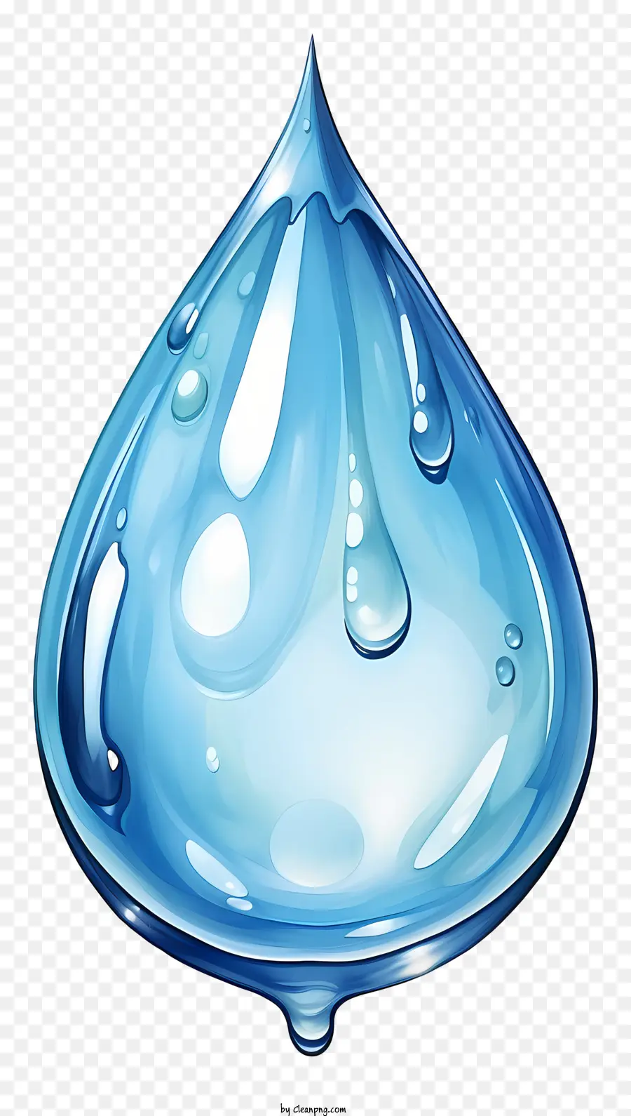 Gota De água Em Aquarela，Gota D'água PNG