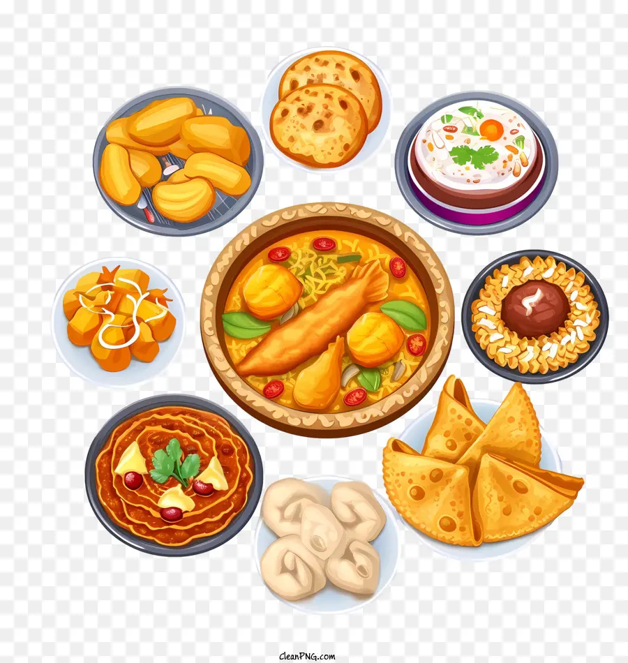 Emoji Da Culinária Da Índia，A Culinária Indiana PNG