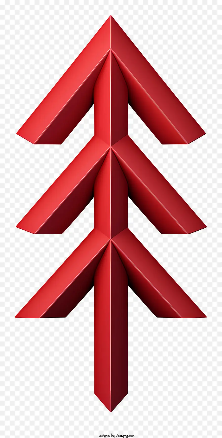 Arqueiro Vermelho Plano，Árvore De Natal Do Triângulo Vermelho PNG