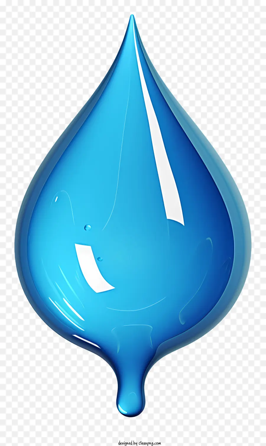 Gota De água Realista，Azul Gota PNG