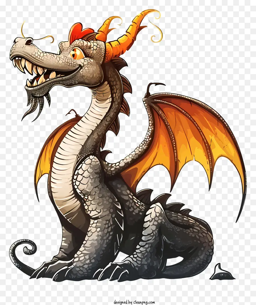 Dragão Realista，Desenho Animado Dragon PNG