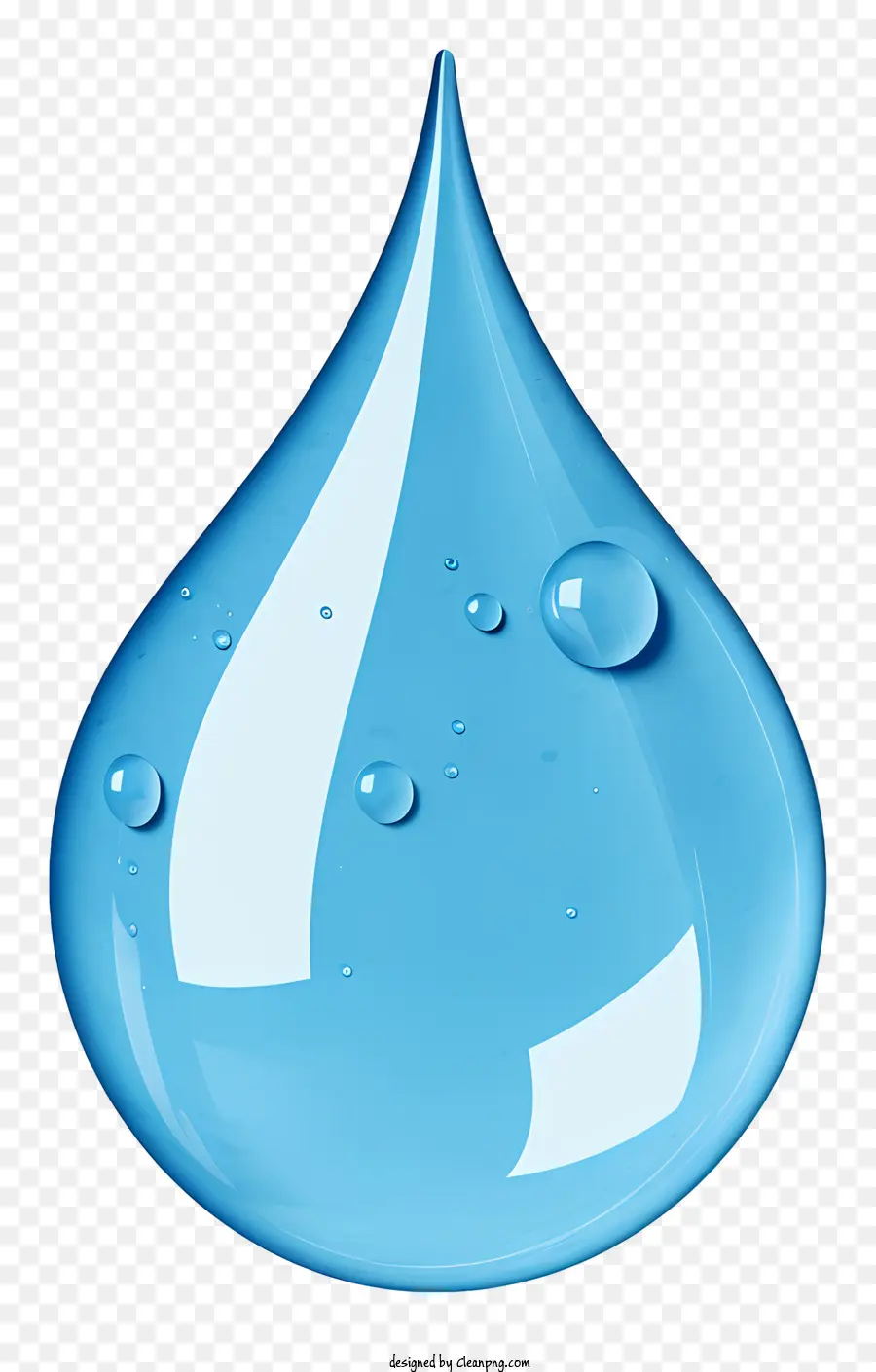 Gota De água Realista，Azul Gota PNG