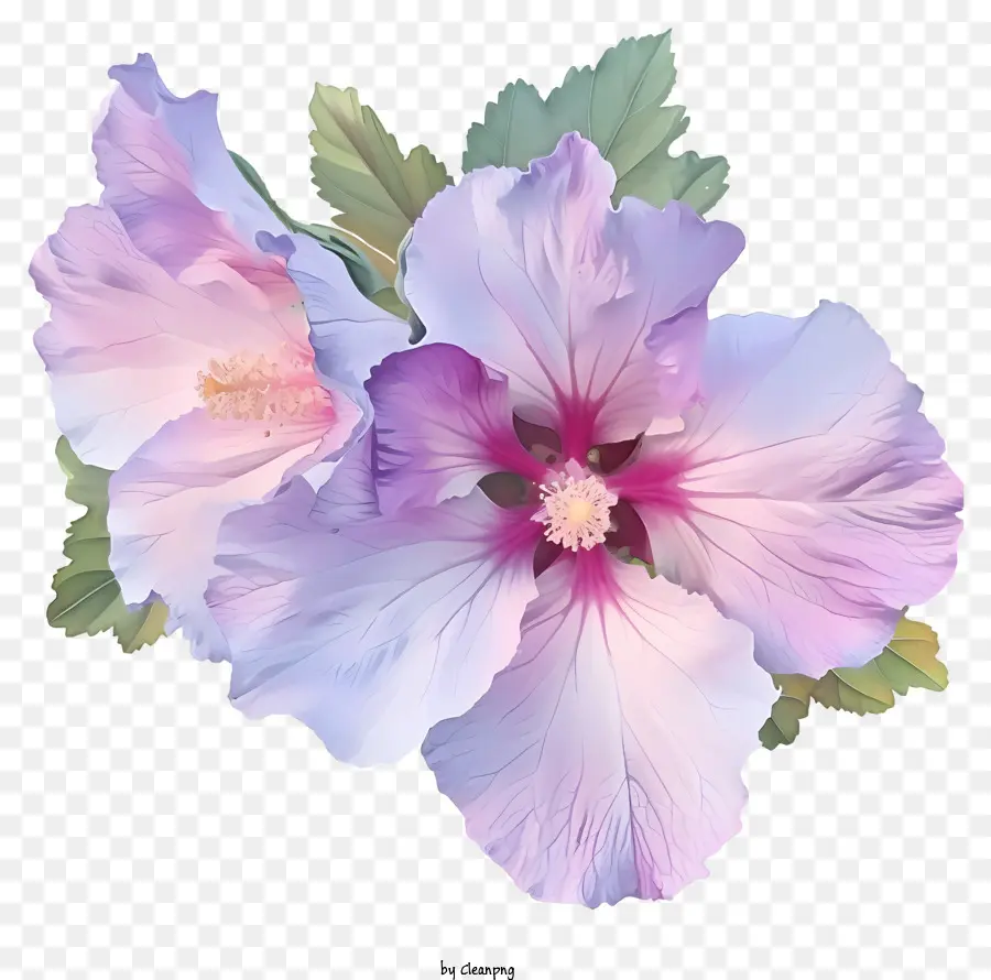 Pastel Rose Of Sharon，Flor De Hibisco PNG