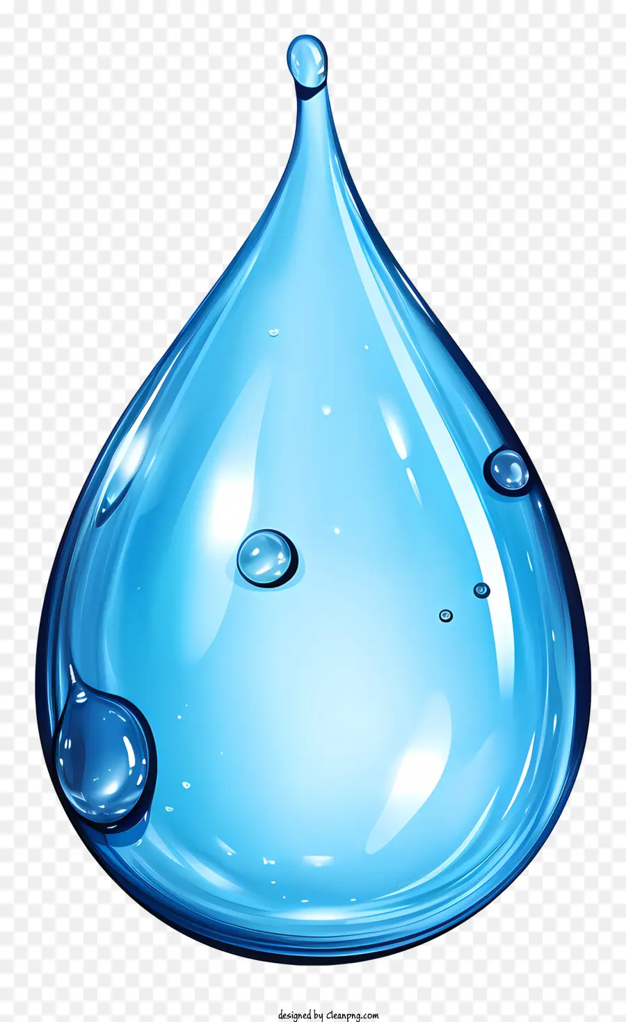 Droga De água Em Aquarela，Azul Gota De água PNG