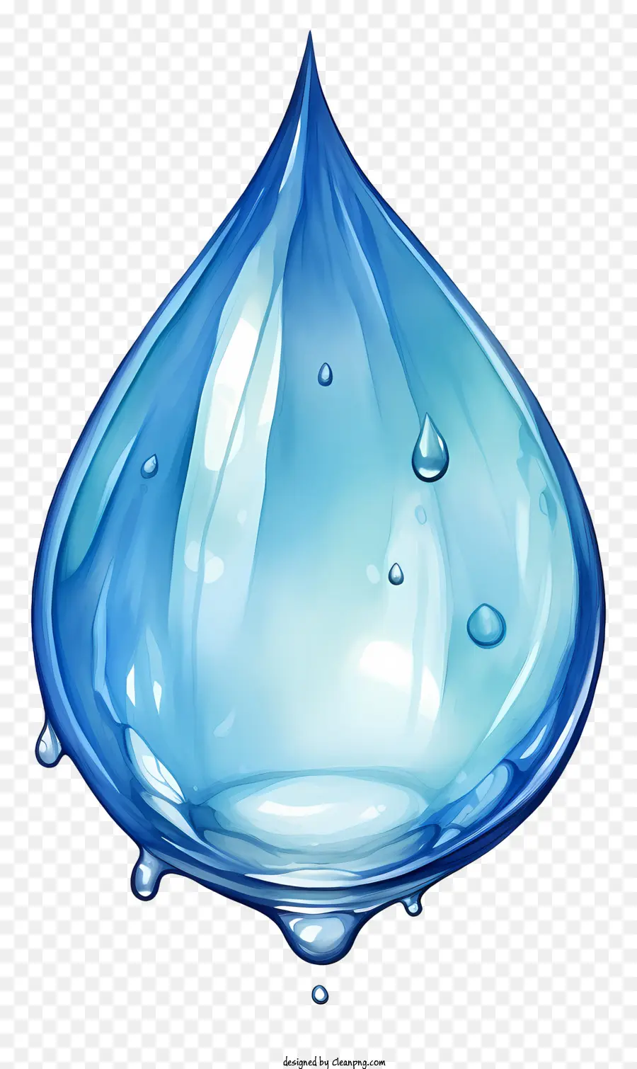 Gota De água Em Aquarela，Gota D'água PNG