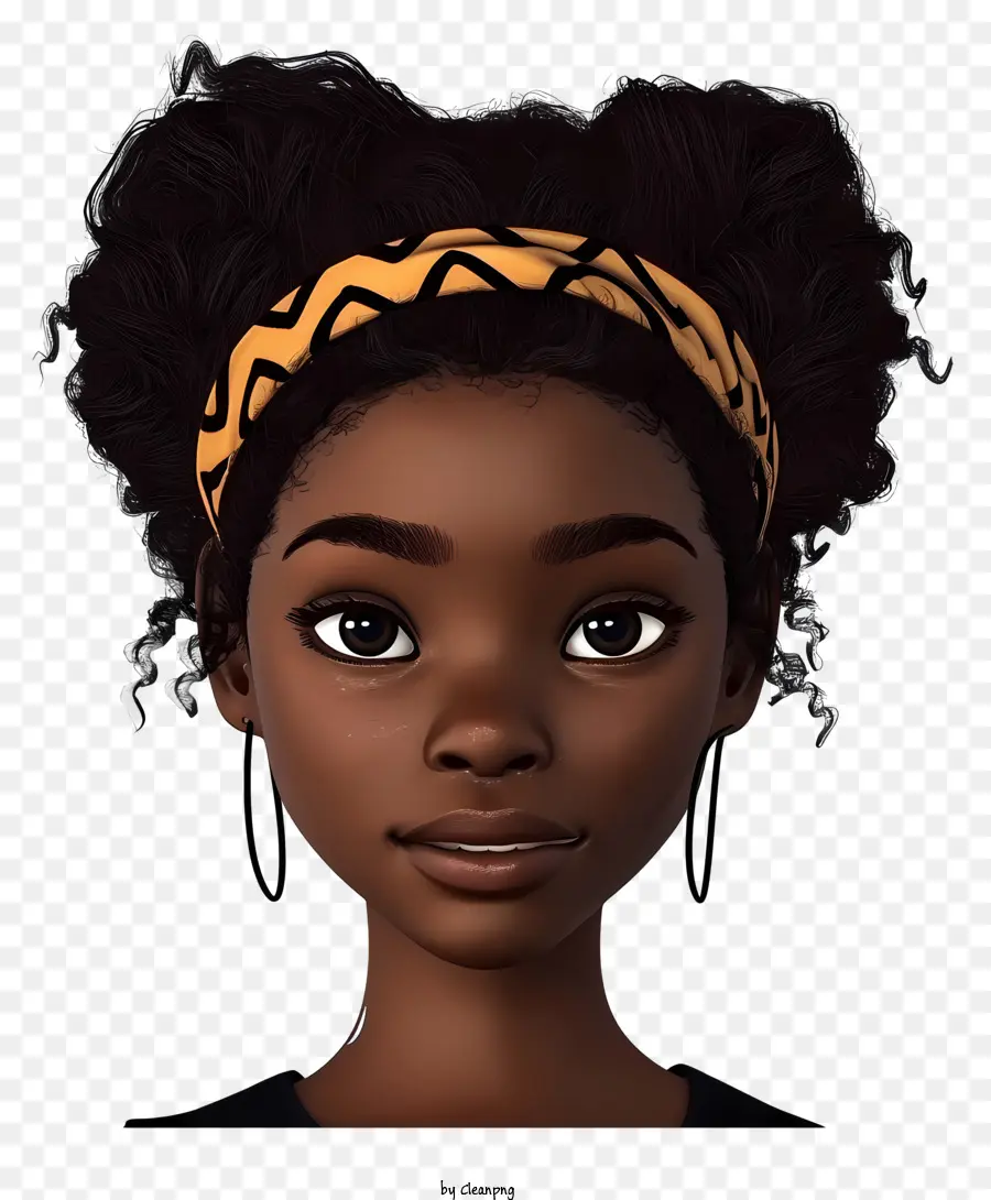 Garota Negra Realista，Mulher Negra PNG