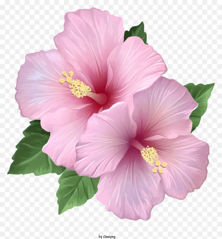 Rose De Sharon Emoji，Flores De Hibisco Rosa PNG