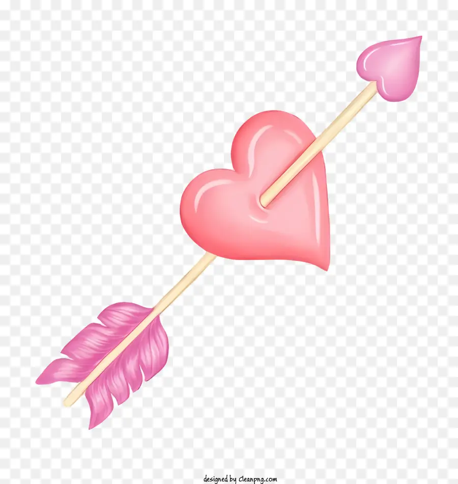 Seta Do Cupido，Heartshaped Seta PNG