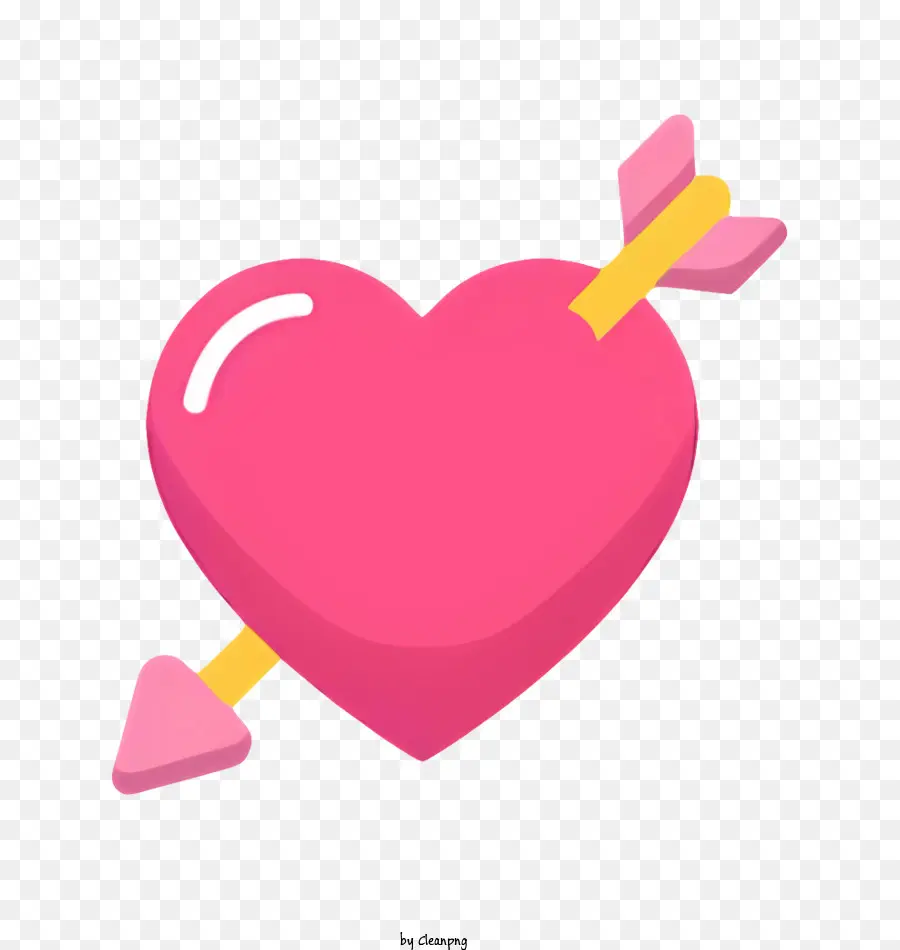 Seta Do Cupido，Coração De Rosa PNG