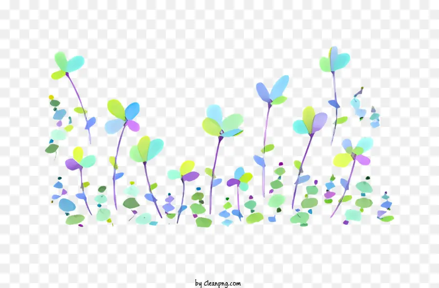 Flores Coloridas，Flores Vibrantes PNG