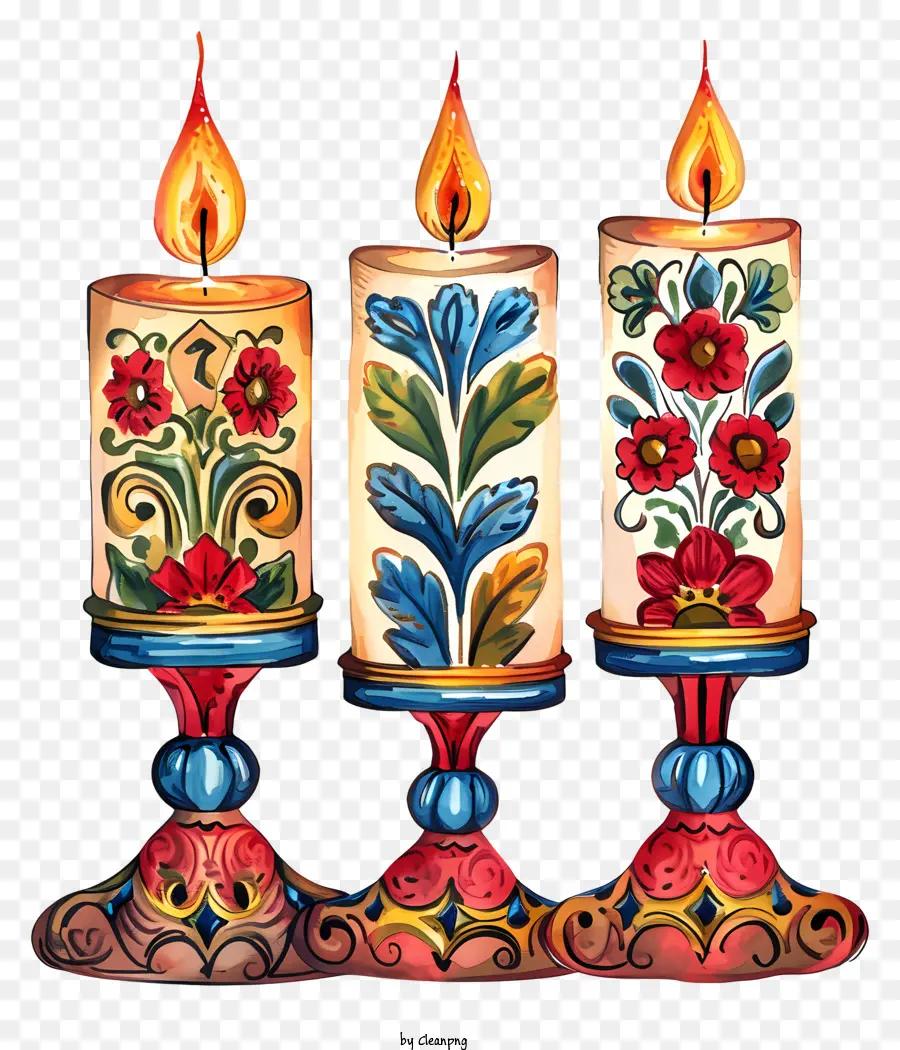 Velas De Ano Novo Ortodoxo，Velas Florais PNG