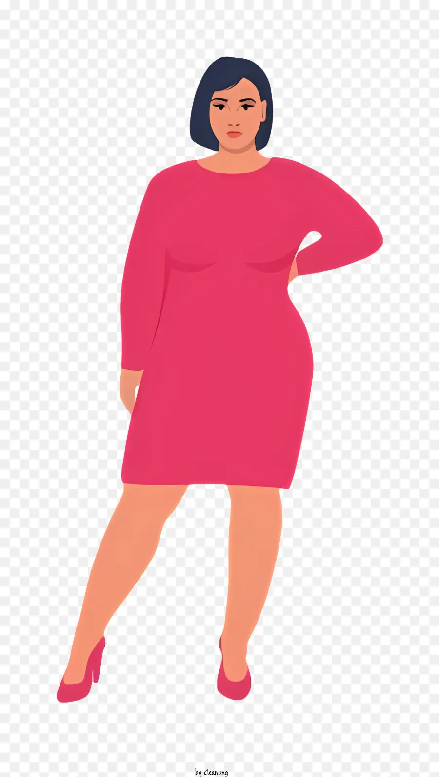 A Gordura De Corpo，Vestido Rosa PNG