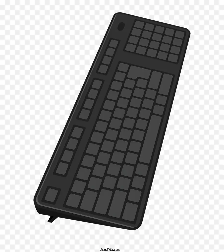 Teclado Preto，Teclas Brancas PNG