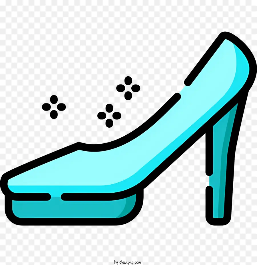 Sapato De Cinderela，Sapato Azul De Salto Alto PNG