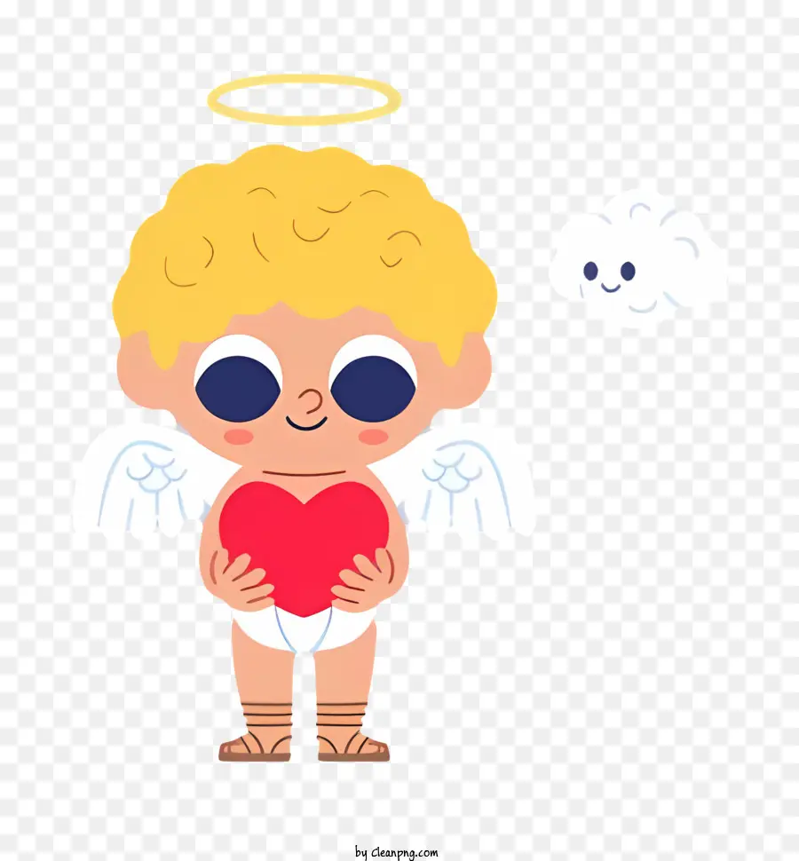 Cartoon Cupido，Anjo Bonito PNG