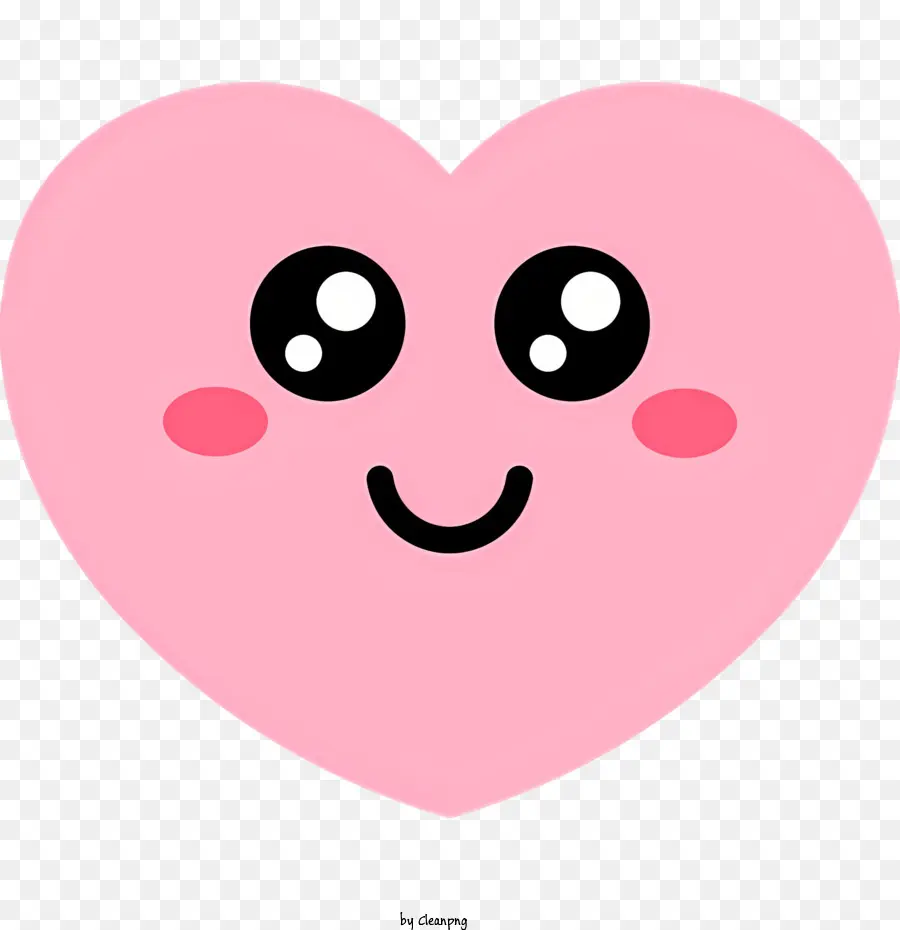 Coração Emoji，1 Coração Rosa PNG