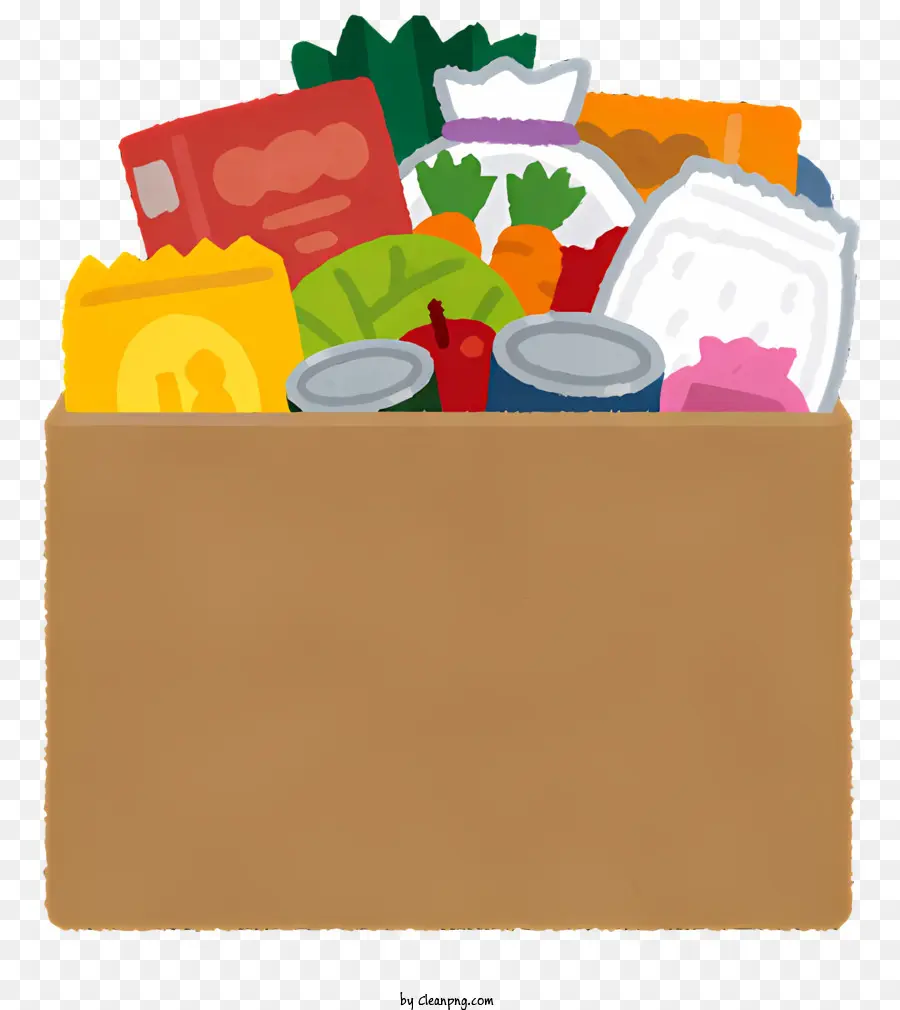 Cardboard Box，Itens Alimentares PNG