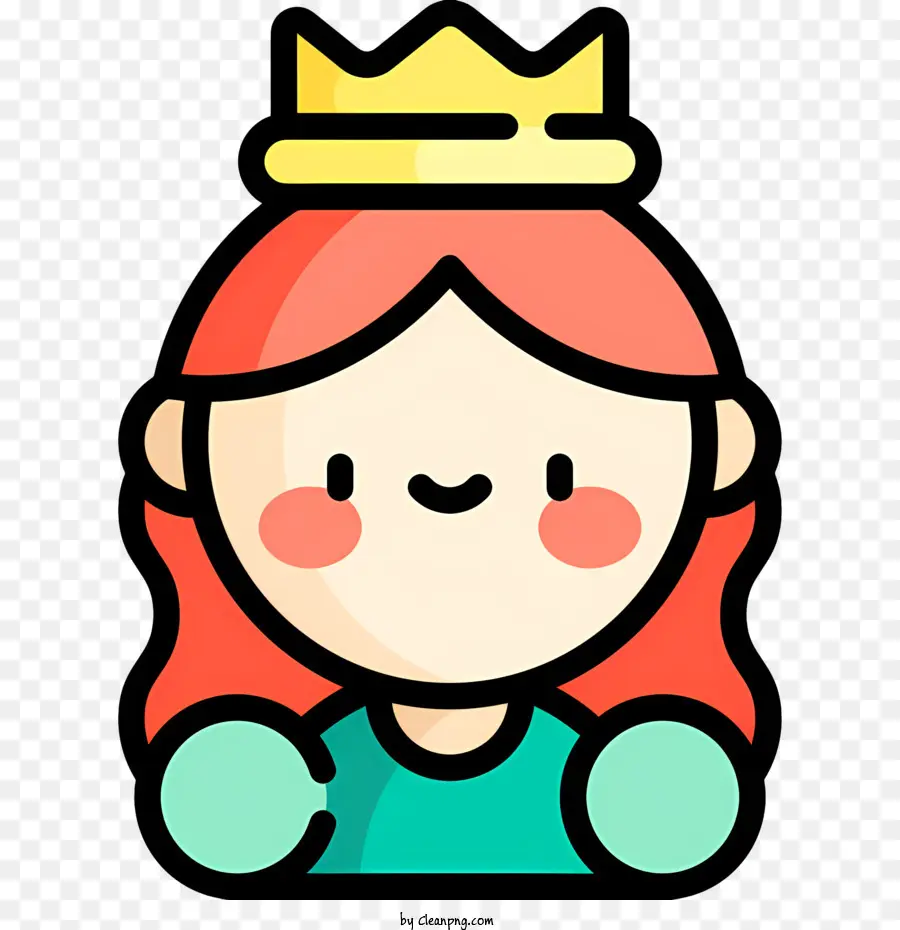 Princesa，Garota Com Cabelo Ruivo Encaracolado PNG