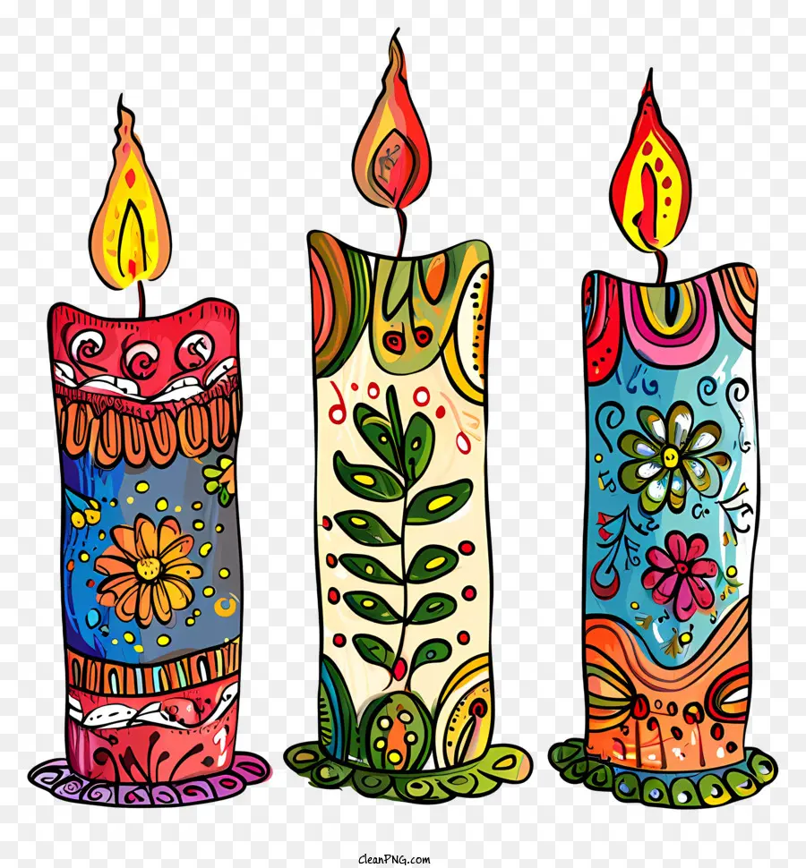 Velas De Ano Novo Ortodoxo，Velas Coloridas PNG