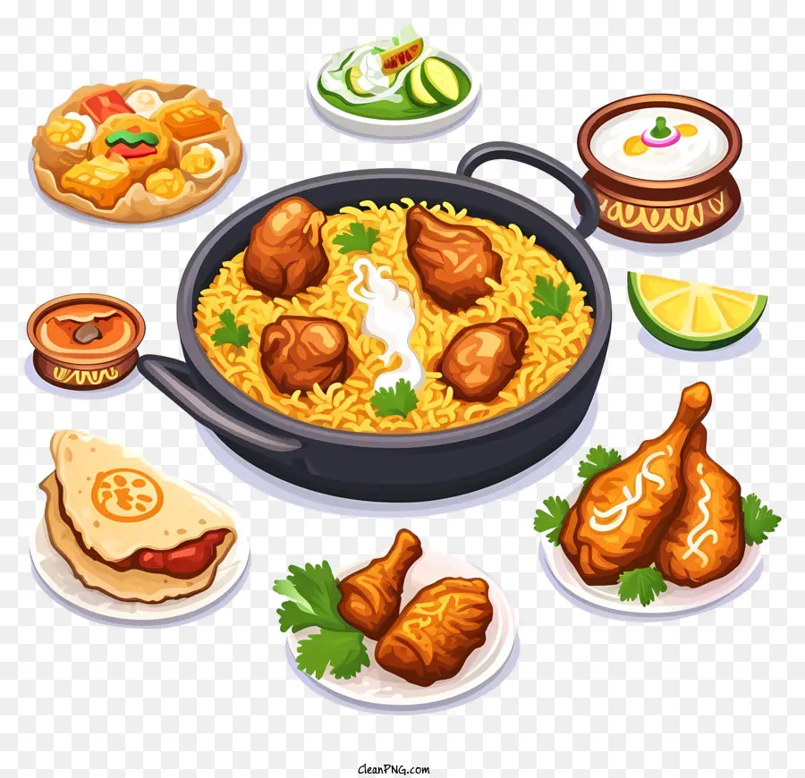 Emoji Da Culinária Da Índia，Receita De Frango E Arroz PNG