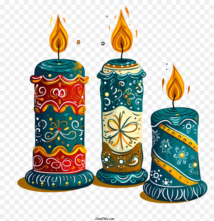 Velas De Ano Novo Ortodoxo，Velas De Desenho Animado PNG