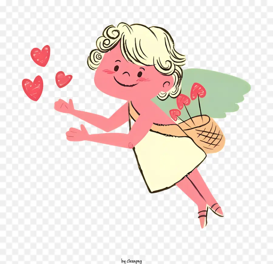 Cartoon Cupido，Personagem De Desenho Animado De Anjo PNG