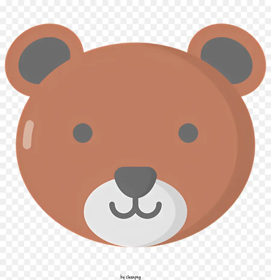 Bear Head，Urso Marrom PNG