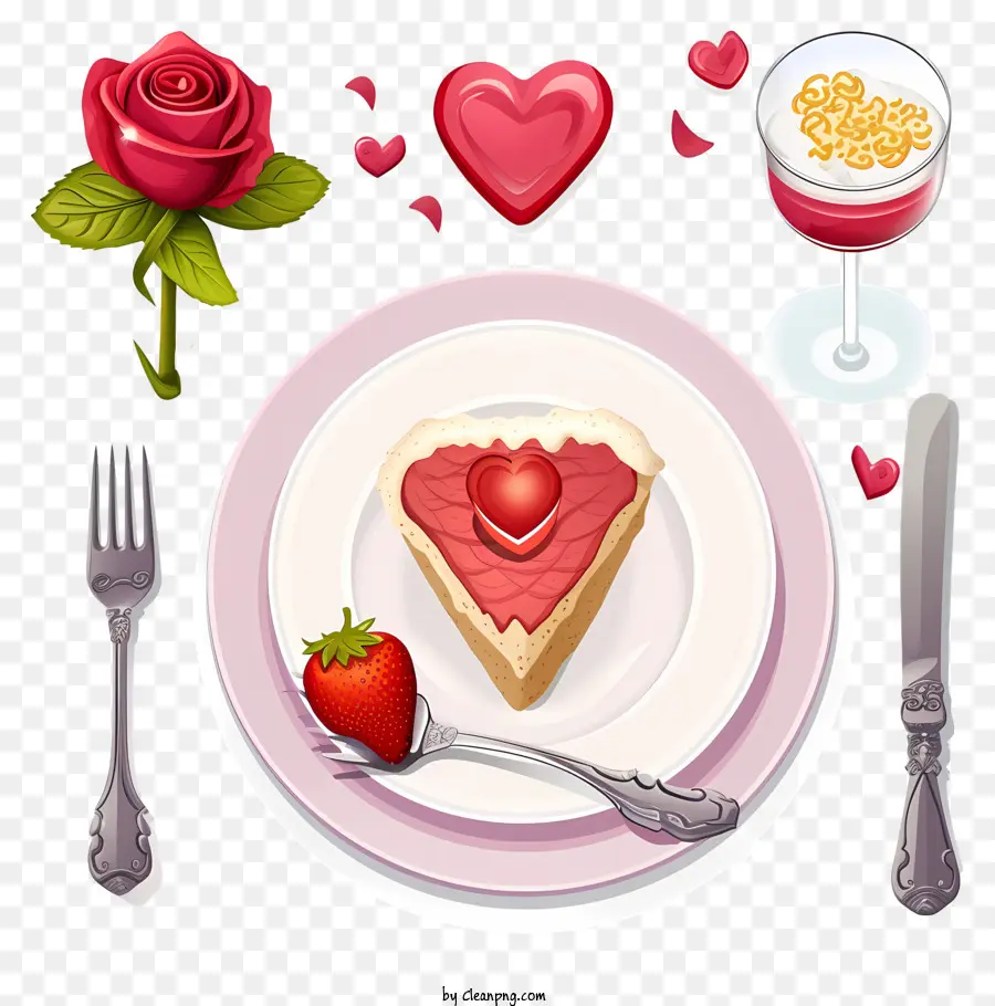 Jantar Romântico Set Emoji，Bolo De Chocolate PNG